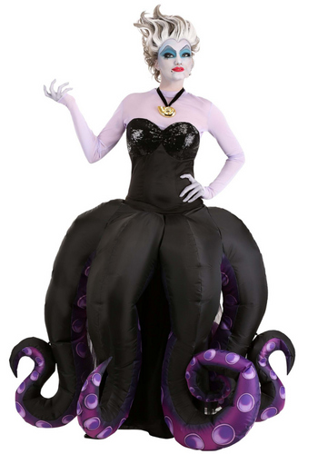 deluxe black and purple little mermaid costume