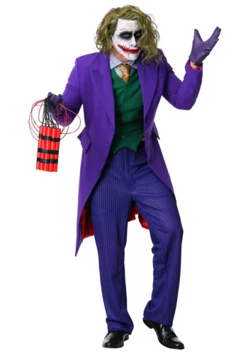 High End DC Comics The Joker Costume deluxe joker costume for halloween