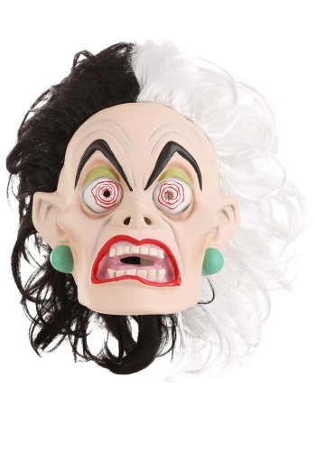 101 Dalmatians Cruella De Vil Latex Mask deluxe 101 Dalmatians Cruella De Vil Latex Mask for women