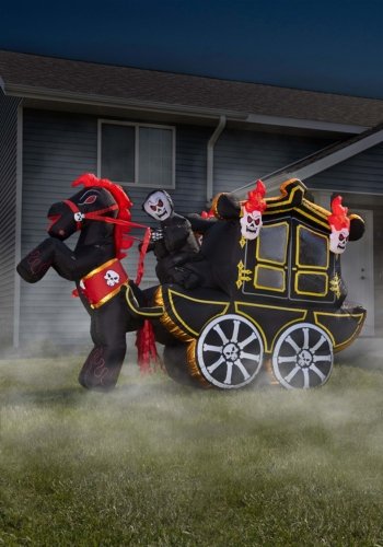 10FT Inflatable Halloween Carriage Prop Decoration