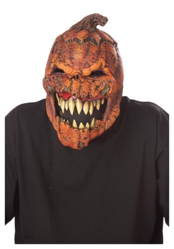 Dark Harvest Ani-Motion Mask creepy orange pumpkin halloween mask deluxe