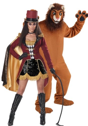 Deluxe Circus halloween costume theme for couples high end couple halloween theme ringmaster and the lion