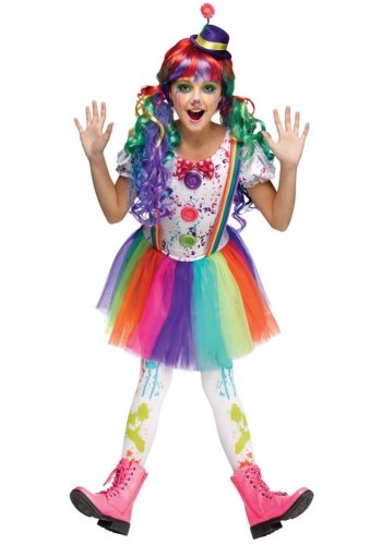 high end clown costume for girls