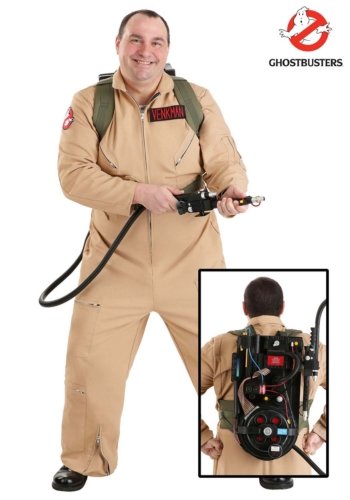 premium plus size ghostbuster costume for men