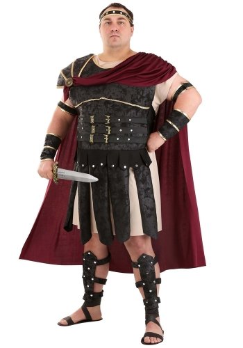 Roman Gladiator Costume for Men plus size delxue roman costume for men