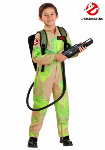 Slime-Covered Ghostbusters Costume for Kids premium ghostbuter halloween costumes for bosy