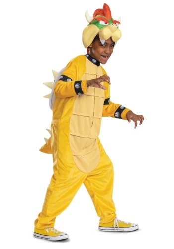 Super Mario Bros Bowser Jumpsuit Costume for boys deluxe super mario bros yellow halloween costume for boys