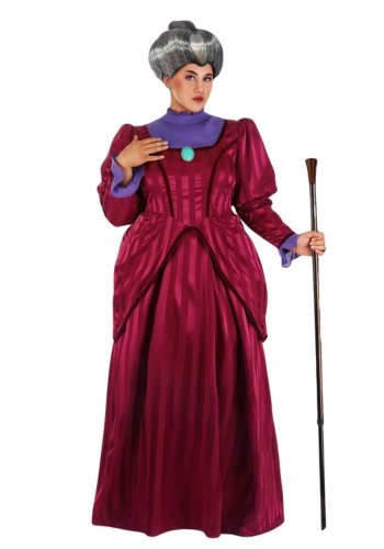 deluxe Women's Plus Size Disney Cinderella Lady Tremaine Costume Dress