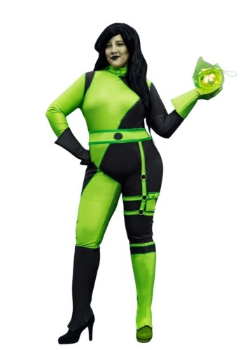 Women's Plus Size Disney Kim Possible Authentic Shego Costume