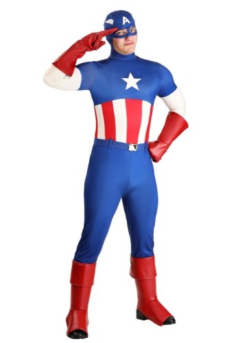 deluxe captain amercia costume premium captain america halloween costume for men