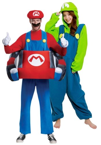 deluxe super mario costume theme halloween couples ideas super mario theme