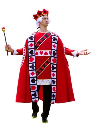 duluxe king of hearts costume for men deluxe king of hears costume