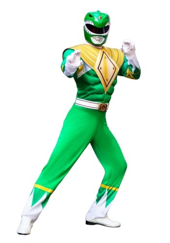 high end Power Rangers Green Ranger Men's Costume Power Rangers Green Ranger Men's Costume