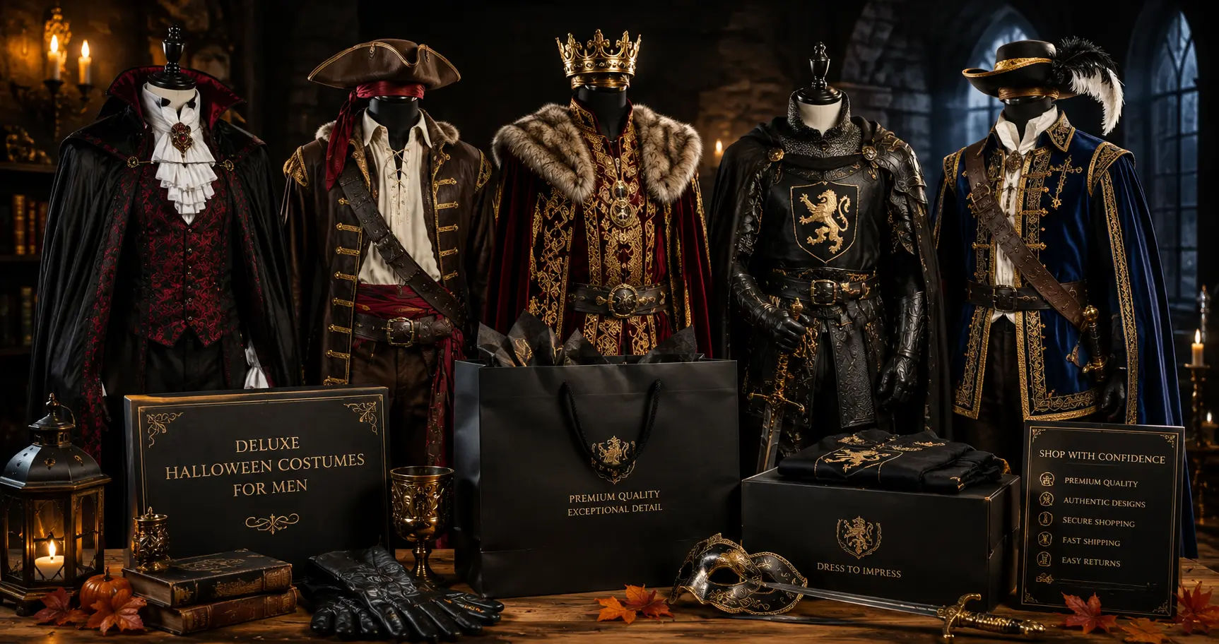 deluxe halloween costumes for men