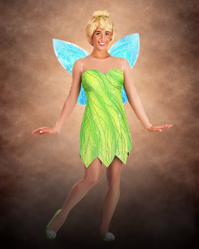 green tinker bell costume women disney premium fairy halloween outfit