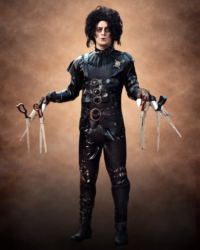 edward scissorhands costume men premium movie halloween outfit