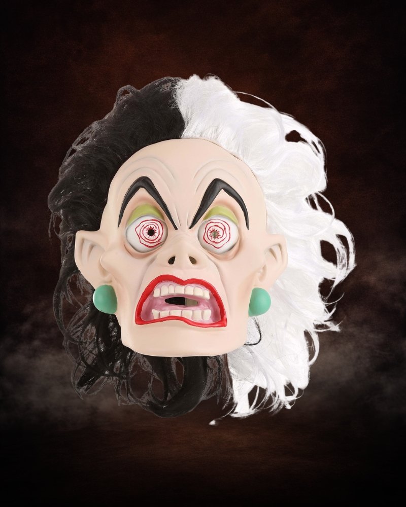 Cruella De Vil mask 101 Dalmatians villain costume mask