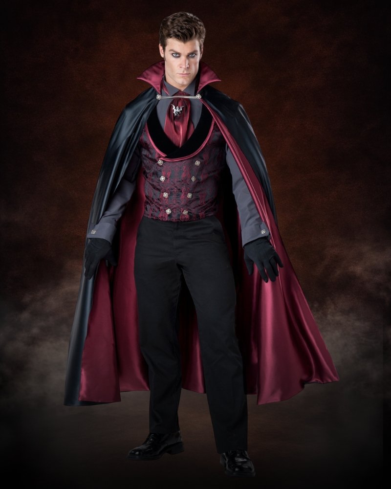 count vampire costume men premium gothic halloween outfit