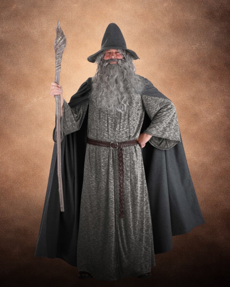 gandalf costume men lord of the rings premium wizard halloween robe