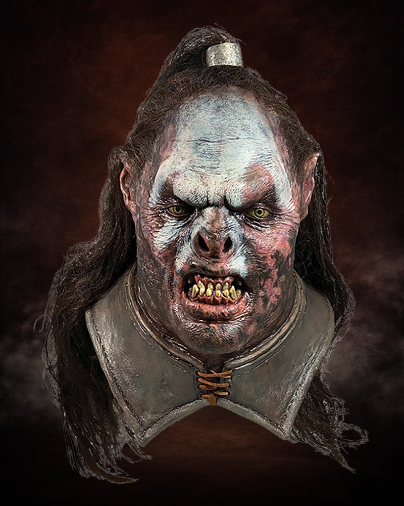 realistic orc mask Lurtz Lord of the Rings full head latex mask