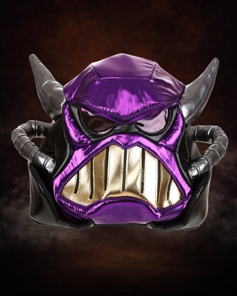 High end purple Zurg full-head villain mask for adults