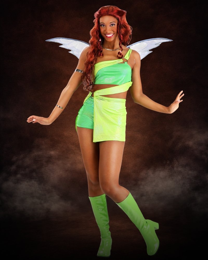 winx club aisha costume women premium fairy halloween outfit
