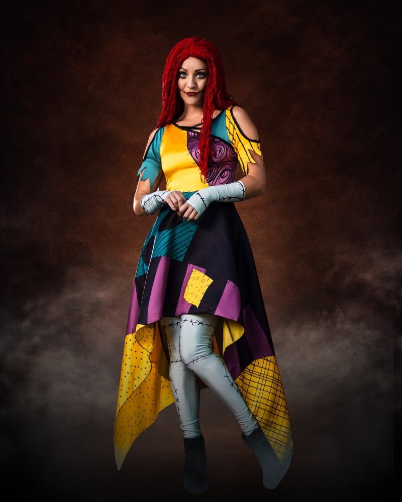 nightmare before christmas sally costume women premium patchwork halloween outfit