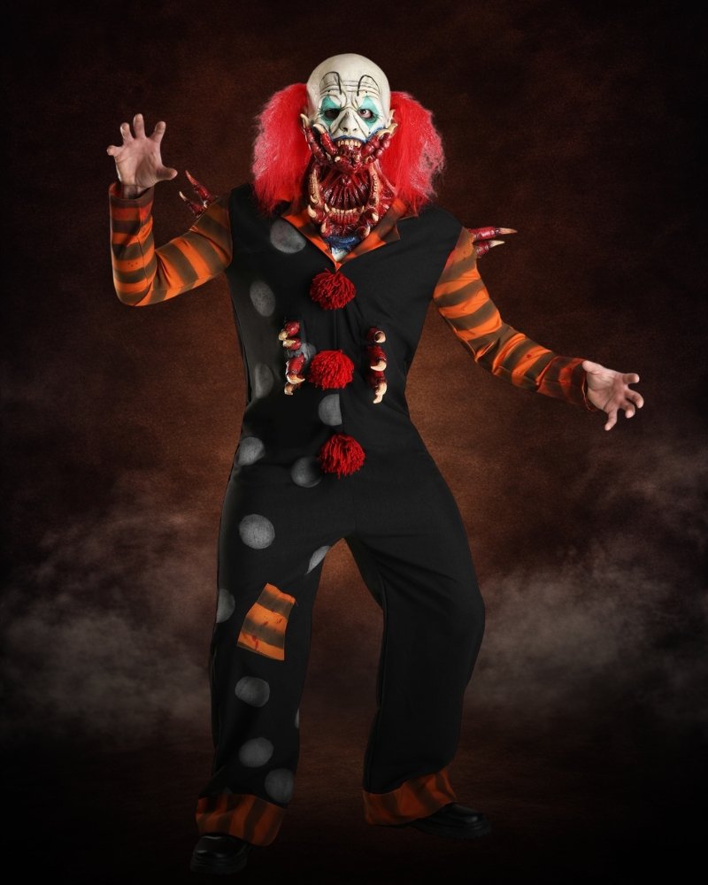 host clown costume men premium scary clown halloween outfit