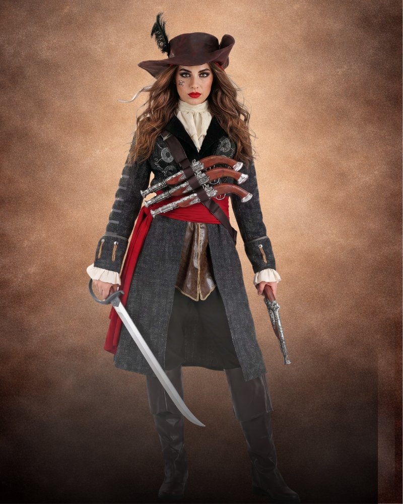 blackbeard pirate costume women deluxe premium pirate halloween look