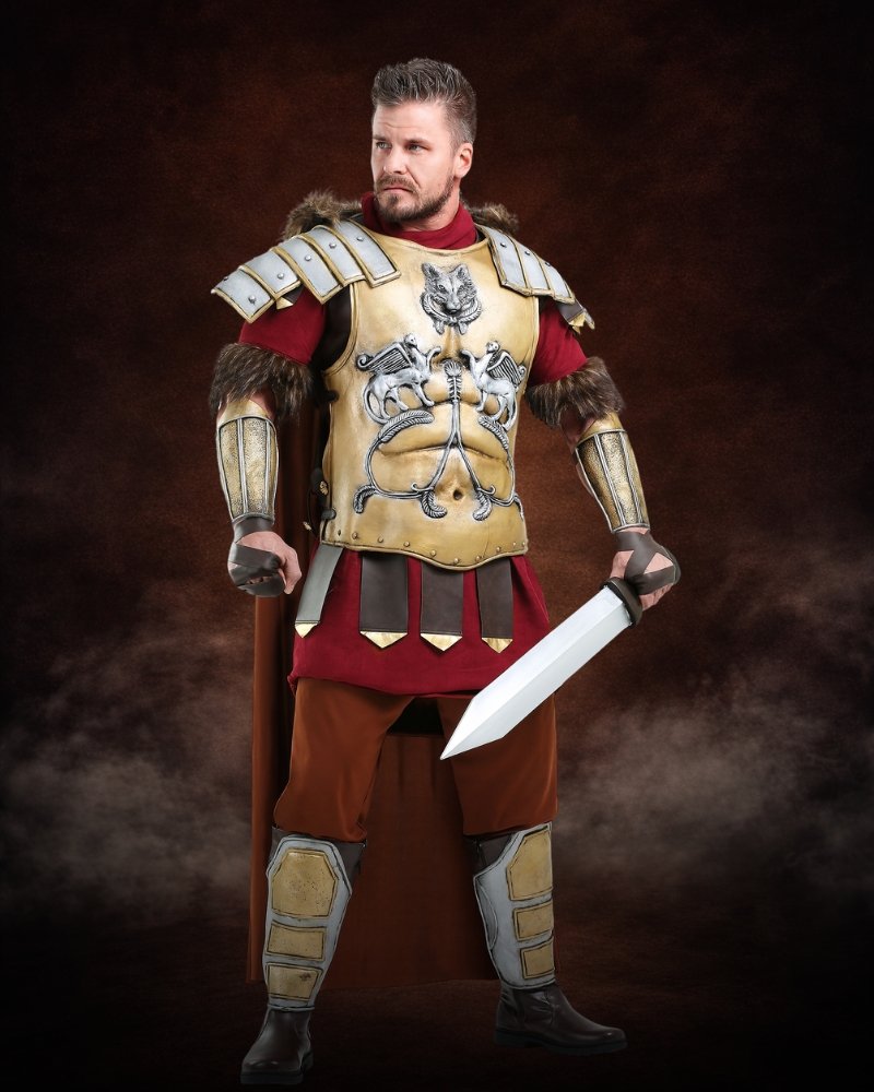 gladiator maximus costume men premium roman warrior halloween outfit