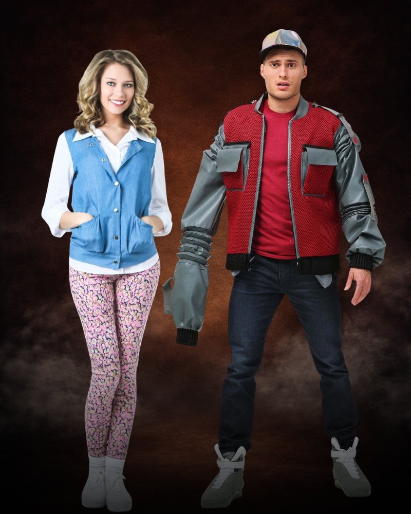 back to the future couples costume marty and jennifer retro halloween outfits